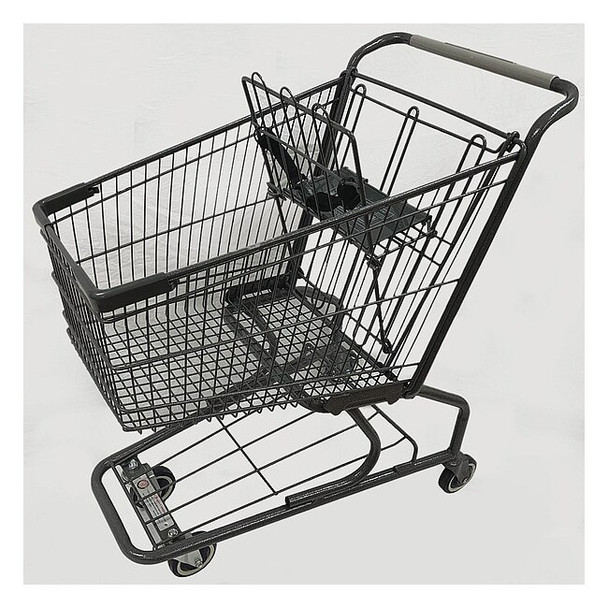 Manufacturer Varies Wire Shopping Cart,Dark Gray,300 lb Cap. WMP-090L-EC