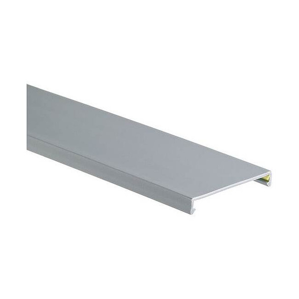 Panduit 6' Wiring Duct Cover, 2" W, PVC, Gray C2LG6