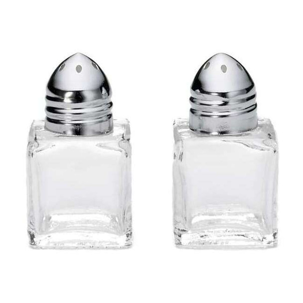 Tablecraft Salt and Pepper Shaker,2 in H,Glass,PK24 30S&P