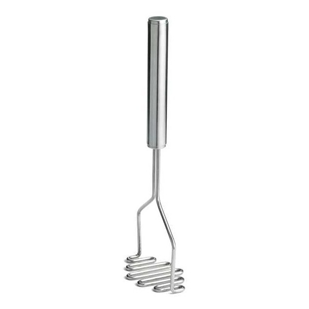 Tablecraft Potato Masher,13 1/2 in L,SS,Diamond 7412