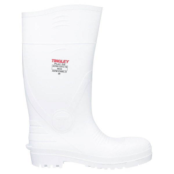 Tingley Men's Pilot G2 Tall Rubber Boots, Composite Toe, White, M9/W11 31268
