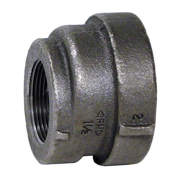 Coupling Concentric Reducer Coupling, 2" x 1/2" Pipe, FNPT, Cast Iron, Class 125