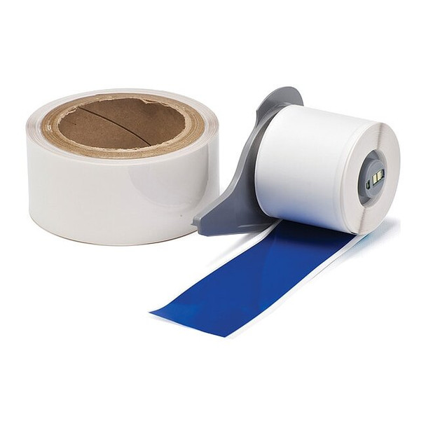 Brady ContinuousLabelStock,Blue,Gloss,2inW M7-2000-483-BL-KT