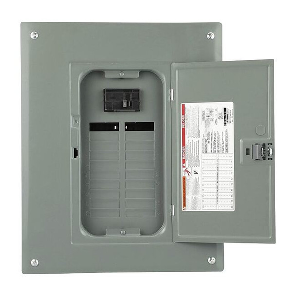Square D Load Center, 20 Spaces, 100A Amps, 120/240V AC QO120M100P