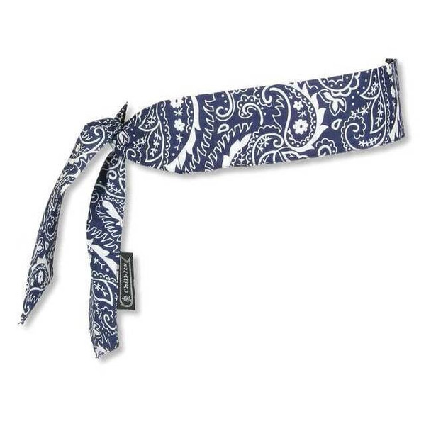 Ergodyne Cooling Bandana,One Size,Navy 6700CT