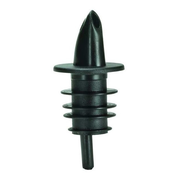 Tablecraft Twelve-Piece Pourer Set, Free Flow Black,PK12 35BK