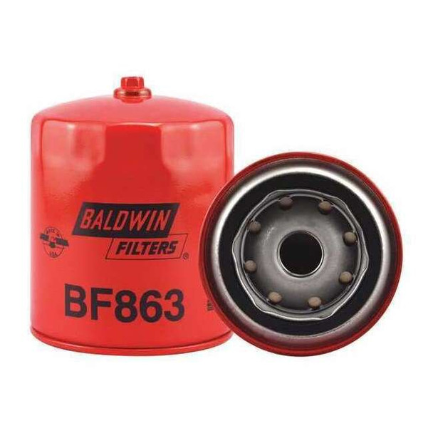 Baldwin Filters Fuel Filter,4-11/16x3-11/16x4-11/16 In BF863