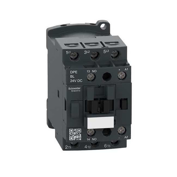 IEC Magnetic Contactor, 1NO, 24V DC, 3 P, Non-Reversing, Screw Clamp