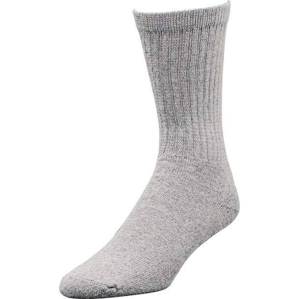 Railroad Sock Gray  Crew Sock (6-Pack) 6072