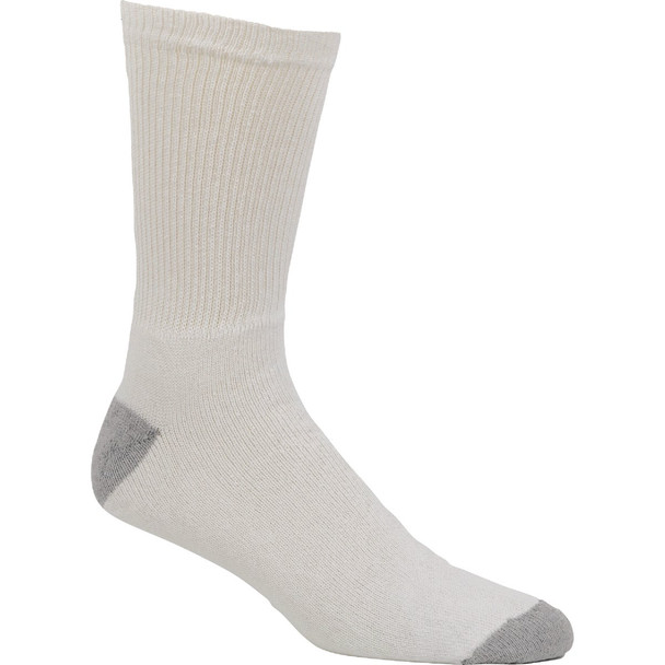 Railroad Sock Bakers Dozen Men's White Crew Sock (13-Pack) BD13