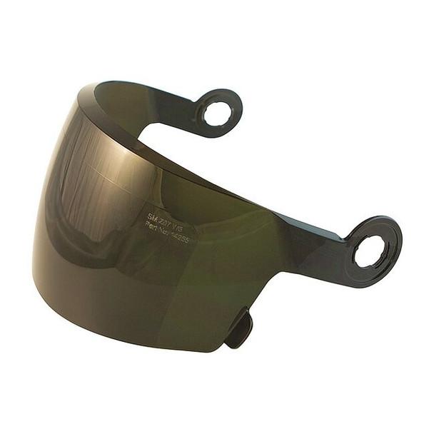 Jackson Safety Face Shield Visor, Green Visor, 9 in Height, Uncoated Lens 14255