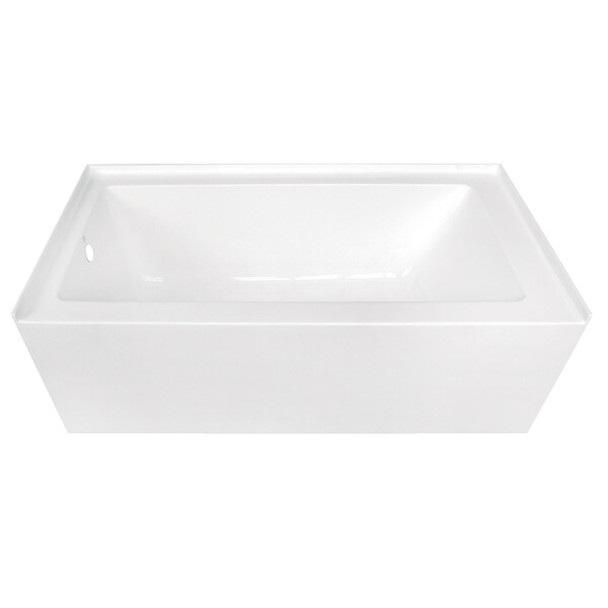 Kingston Brass VTDE603122L 60" Acrylic Alcove Tub w/Lef VTDE603122L Kingston Brass VTDE603122L 60" Acrylic Alcove Tub w/Lef VTDE603122L