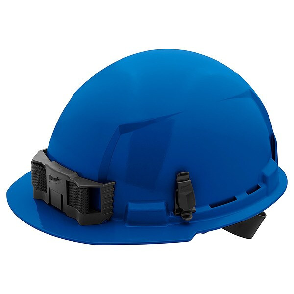 BOLT Blue Front Brim Hard Hat w/4pt Ratcheting Suspension - Type 1, Class E