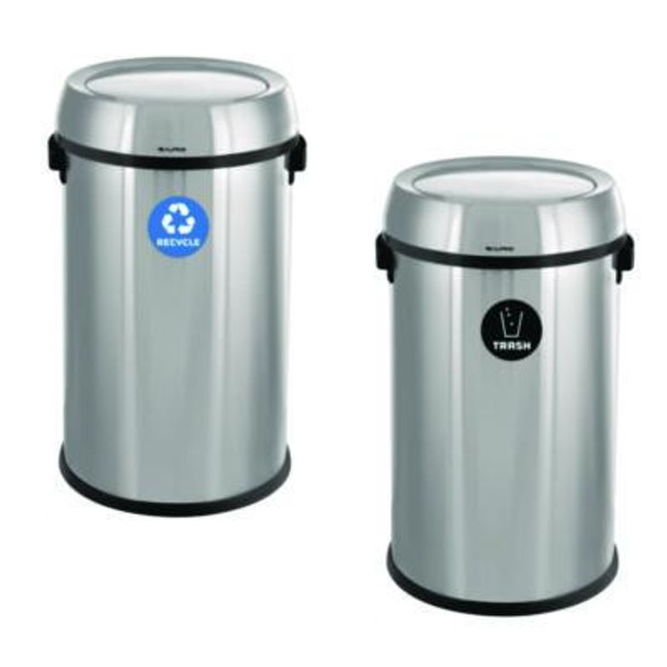 Alpine Industries WASTEBASKET,17RTL,SS ALP47065L1RT Alpine Industries WASTEBASKET,17RTL,SS ALP47065L1RT