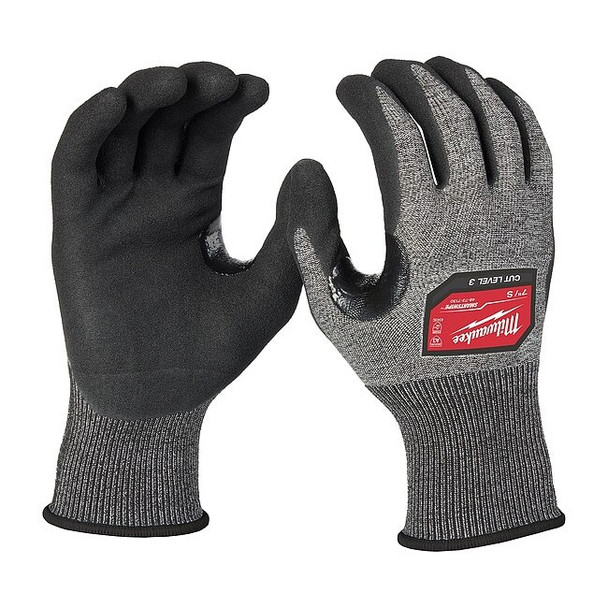 Cut-Resistant Dipped Gloves, Cut Level A3 ,Dipped ,Nitrile ,Rough ,S 1 PR