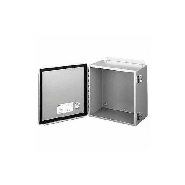 Screw Down Clamps Electrical Enclosures, 14 in H, 6 in D, 8 in W, 12, 13, Steel