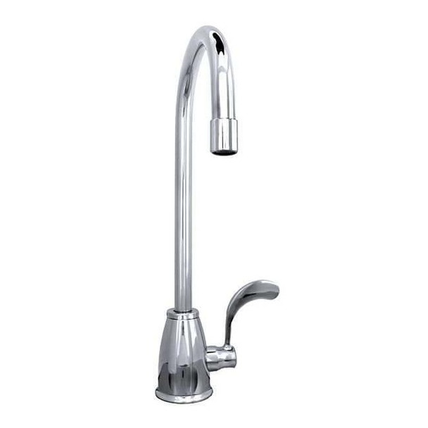 Gooseneck Kitchen Faucet, Manual, Single Hole Only Mount, 1 Hole