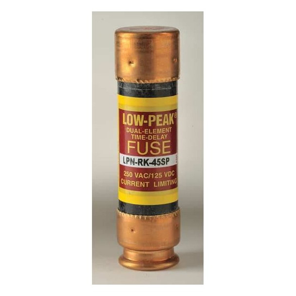 UL Class Fuse, RK1 Class, Time-Delay, 45A, 250V AC, Non-Indicating