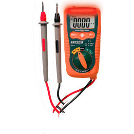 Extech DM220 Mini Pocket MultiMeter W/Non-Contact Voltage Detector Orange/Green