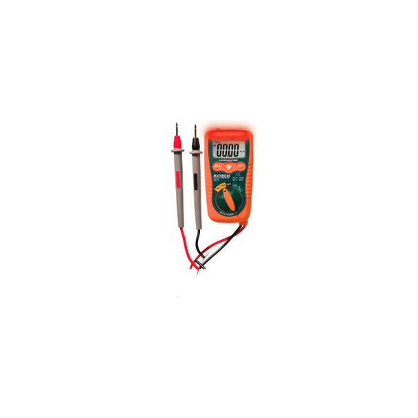 Extech DM220 Mini Pocket MultiMeter W/Non-Contact Voltage Detector Orange/Green