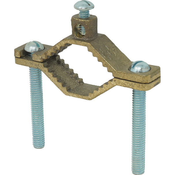 Southwire 1-1/4 In. to 2 In. #10 STR to #2 STR Bronze Ground Clamp 65181540