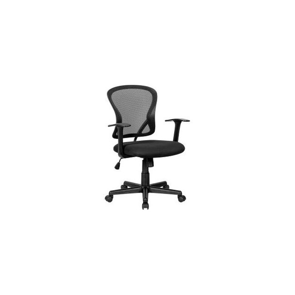 Interion Mesh Back Office Chair Fabric Seat Black