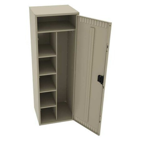 Wardrobe Locker, 24 in W, 21 in D, 72 in H, (1) Tier, (1) Wide, Sand