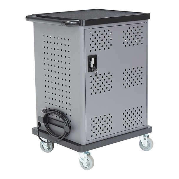 National Public Seating Charging Station,38 1/4 in H,Gray DCC