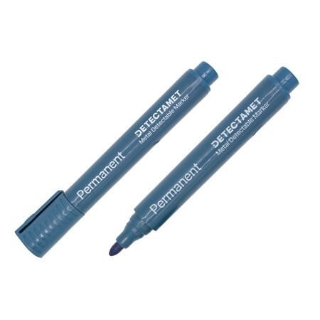 Metal Detectable Permanent Marker, Blue Color Family, 10 PK
