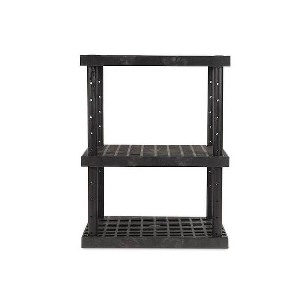 Durashelf Plastic Shelving, 24 in D, 36 in W, 48 in H, 3 Shelves AST3624x3