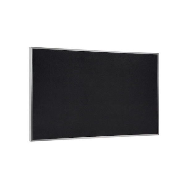 Ghent Rubber Bulletin Board 24" x 36", Black ATR23-BK