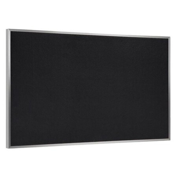 Ghent Rubber Bulletin Board 24" x 36", Black ATR23-BK