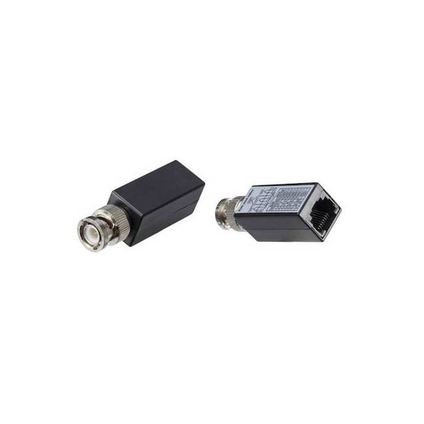 Gem by Triplett CCTV Balun,BNC Male to RJ45 Female,PR BLN-RJ452-2PK