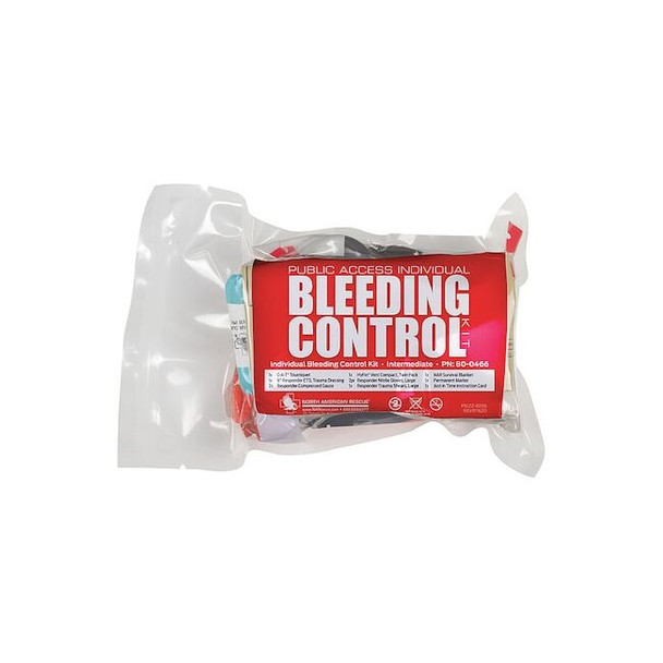 Bleeding Control Kit, Plastic Pouch, 11 Components, 1 People Served