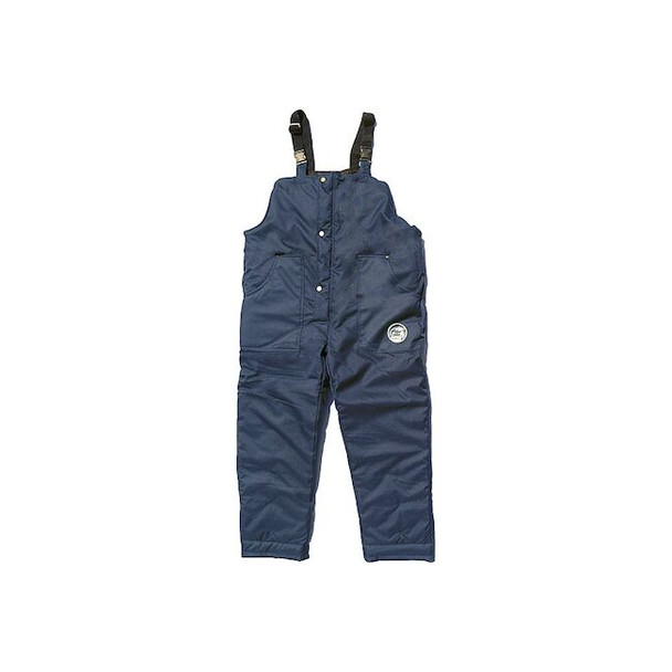 92001 Bib Overalls, Nylon, 10 oz Fabric Weight, 32 in Inseam, Navy, L