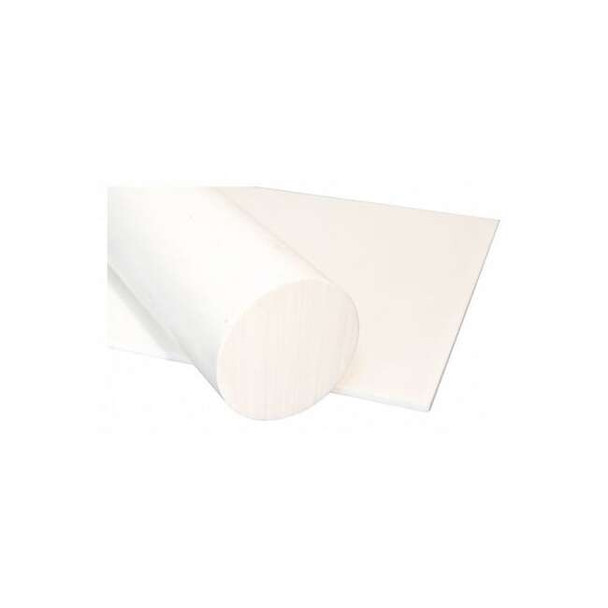 Manufacturer Varies White PET-P Rod Stock 1 ft. L, 1-3/4" Dia. 1UTZ6