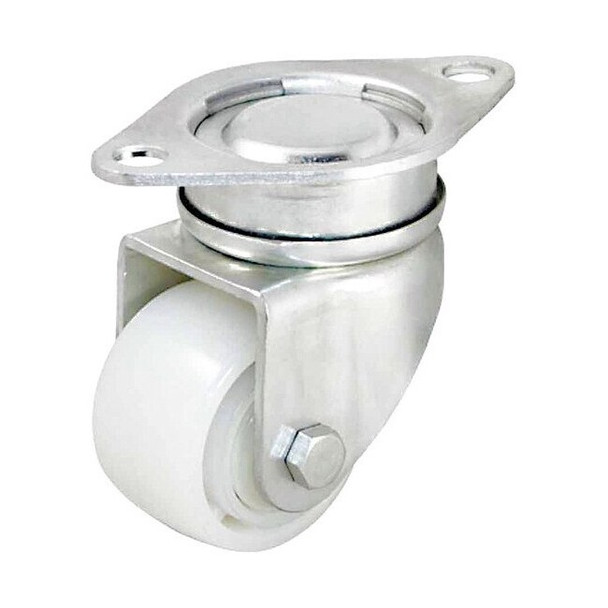 Manufacturer Varies Plate Caster,440 lb. Load,Black Wheel P19S-N58K-DZ