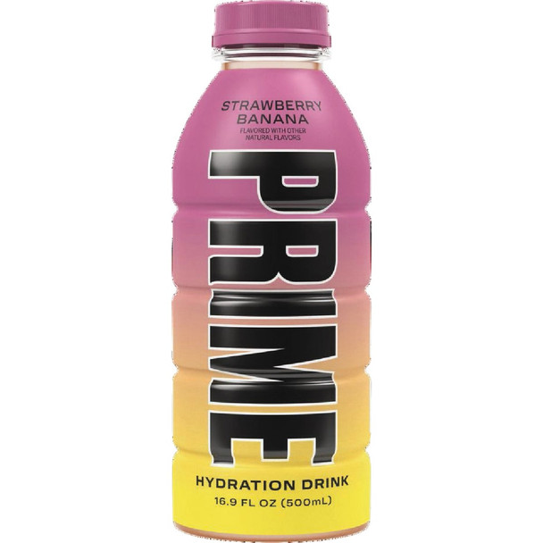 Prime 16 Oz. Strawberry Banana Hydration Drink 81218 Pack of 12