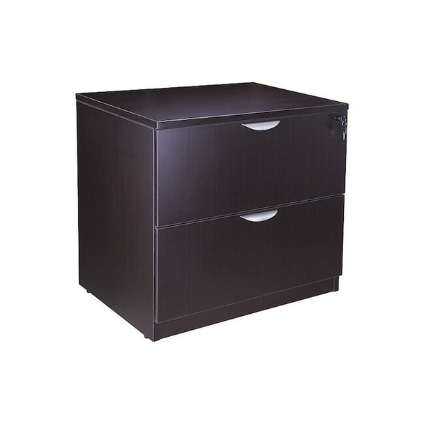 Boss Office Products 31" W 2 Drawer File Cabinet, Mocha,  Letter/Legal N112-MOC