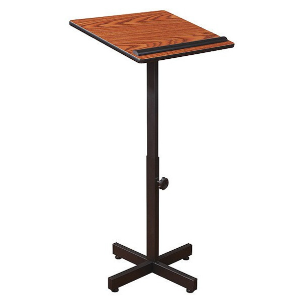 Oklahoma Sound Lectern Stand,44 in H,Medium Oak 70-MO
