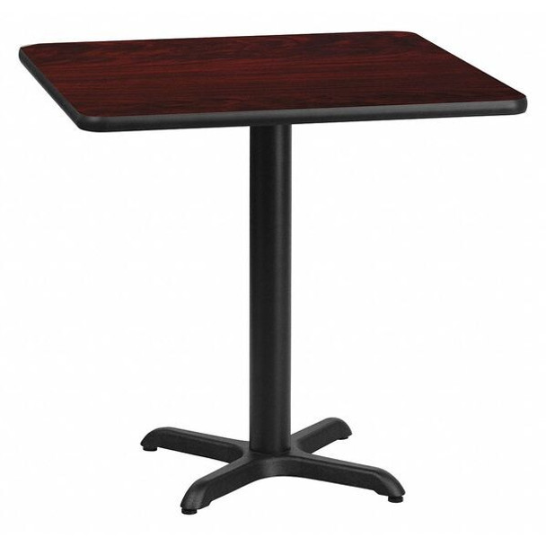 Square Laminate Table, Laminate Top, Wood Grain