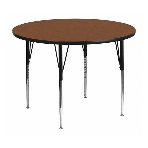 Flash Furniture Round Activity Table, Laminate, Wood Grain XU-A42-RND-OAK-H-A-GG