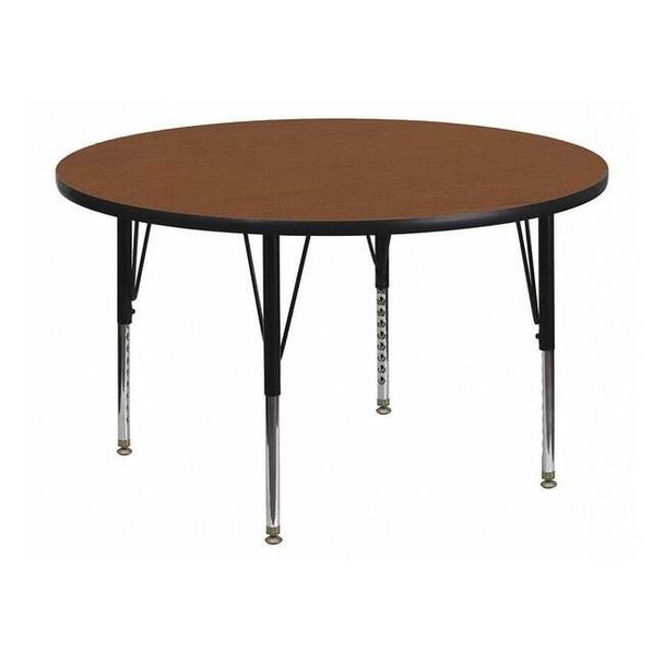 Flash Furniture Round Activity Table, Laminate, Wood Grain XU-A42-RND-OAK-H-P-GG