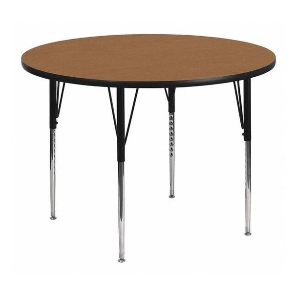 Flash Furniture Round Activity Table, Laminate, Wood Grain XU-A42-RND-OAK-T-A-GG