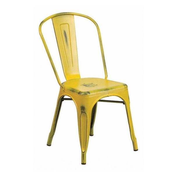 Contemporary Stackable Chair, 17-3/4 in W 20" L 33-1/2" H