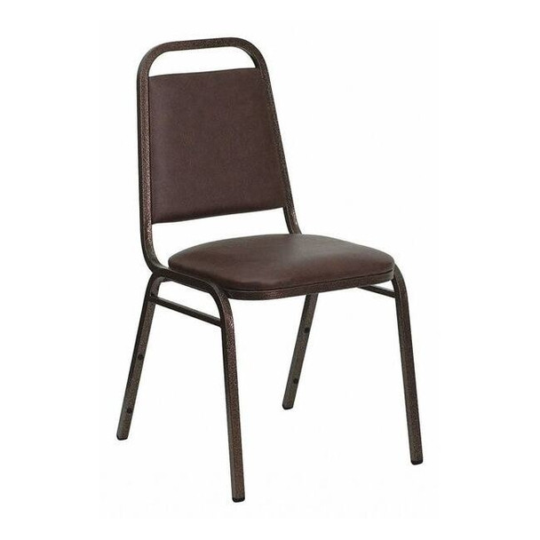 Hercules Banquet Chair, Brown Back, 17-1/2 in W 20-1/4" L 34" H, Vinyl Seat