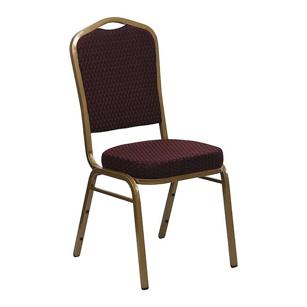 Flash Furniture Burgundy Fabric Banquet Chair,PK4 4-FD-C01-ALLGOLD-EFE1679-GG
