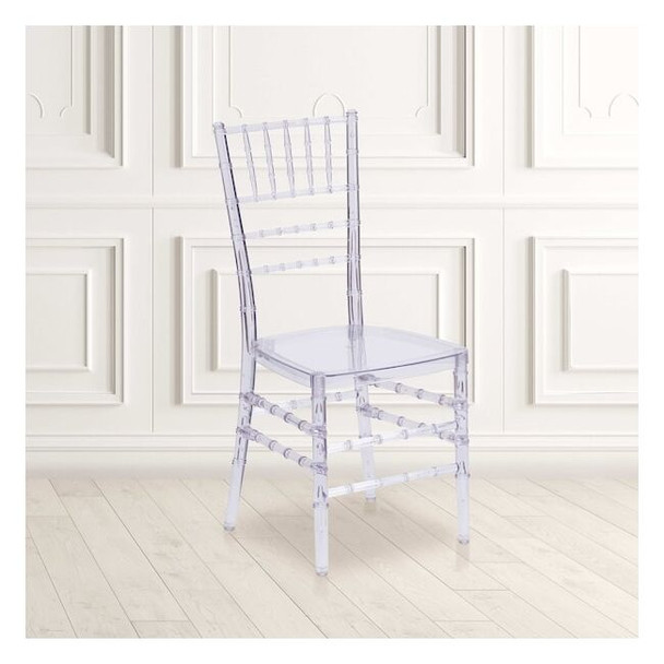 Flash Elegance Crystal Ice Stacking Chiavari Chair,PK2