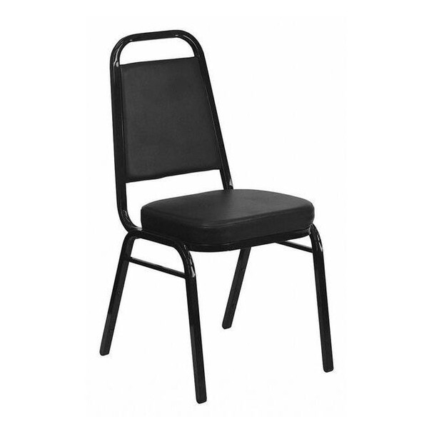 Hercules Banquet Chair, Black Back, 17-1/2 in W 20-1/4" L 36" H, Vinyl Seat