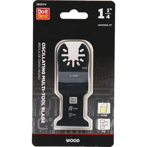 Do it Best 1-1/4 In. High Carbon Steel Wood Cutting Oscillating Multi-Tool Blade